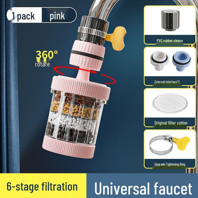 Универсальная съемная насадка-фильтр для водопроводной воды с защитой от брызг, кухонный распылитель
