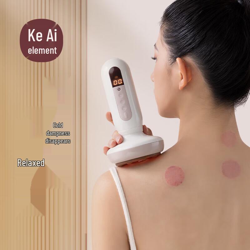 Ke Ai Yuan Su Red Bianstone Multi-functional Massage & Cupping Device CN plug (adapter included)