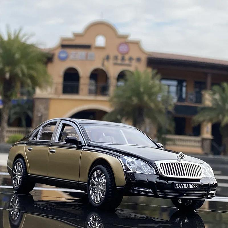 1:24 Maybach 62s S650 Сплавная Модель Автомобиля Литые и Игрушечные Транспортные Средства Игрушечная Машина Металлическая Коллекция Игрушка Детские Игрушки для Детей Детские Подарки