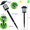 2pack Solar Lawn Lights Outdoor Waterproof Courtyard Landscape Lights Garden Villa Courtyard Decorative Floor Mounted Warm Lights
