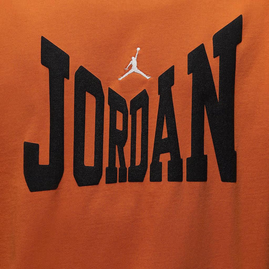 Jordan Мужская футболка с коротким рукавом и круглым вырезом с мягким логотипом Бруклина HV3895805