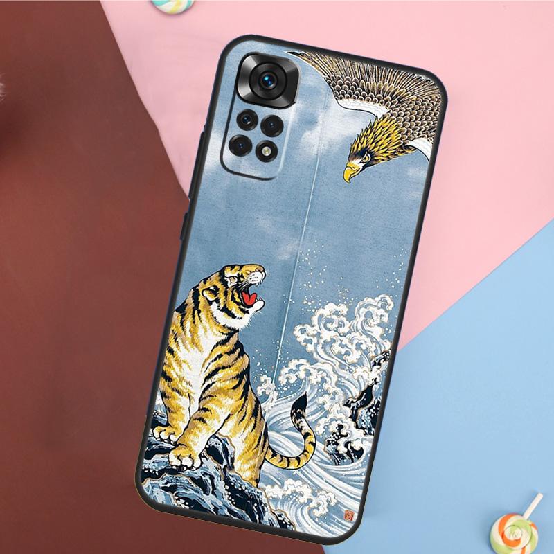 Модный Чехол-Картина с Животным Тигром Для Xiaomi Redmi Note 13 14 Pro 12 11 9 10 9S 10S 11S 12S Redmi 14C 10C 12C 13C