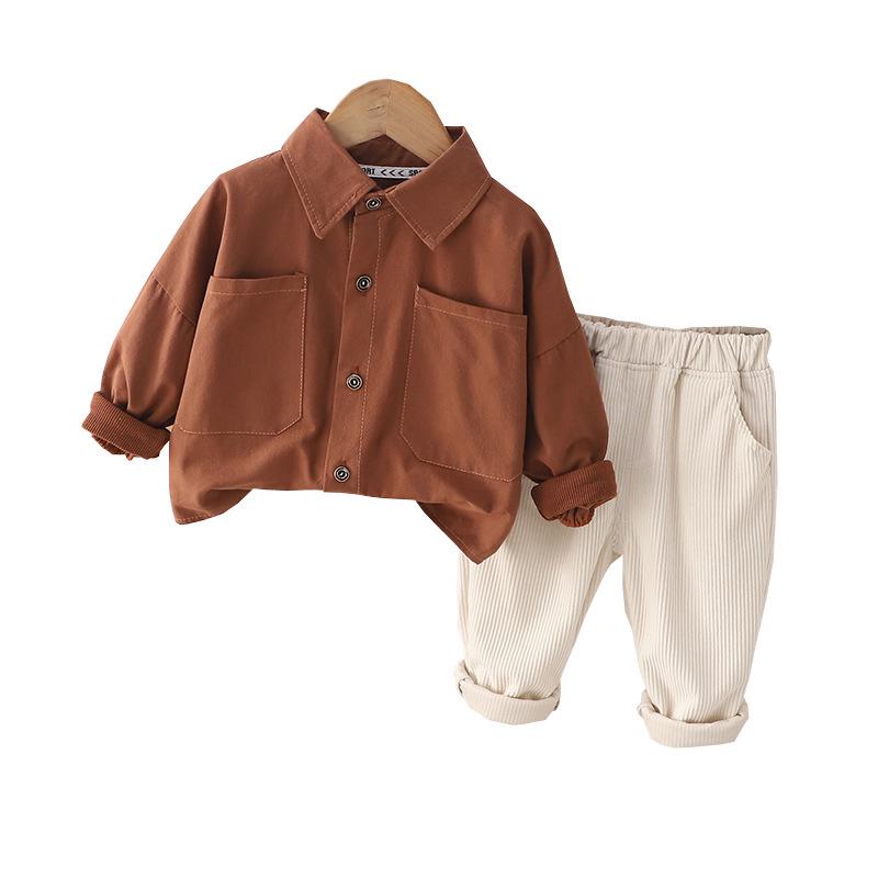 Модный двухпредметный костюм для мальчиков на весну и осень: Стильный комплект детской одежды