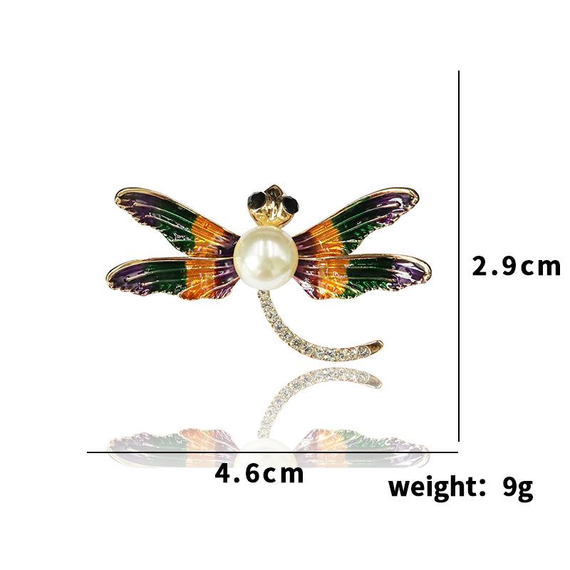 Enamel Dragonfly Brooches For Women Unisex 3-color Insects Party Office Brooch Pin Gifts