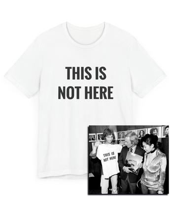 This Is Not Here T-Shirt, Classic Rock, Art Gift, Self Reflection, Mindfulness - Unisex Tee, Graphic Band Shirt, Vintage Style Top, Music