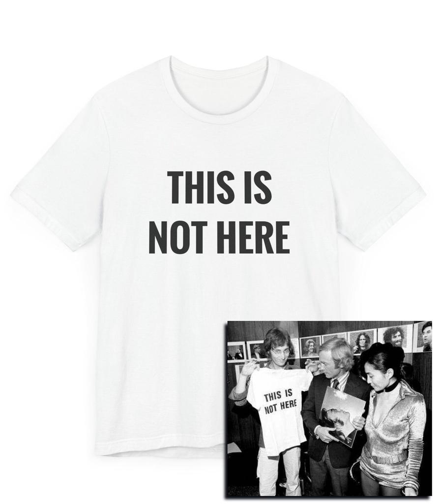 This Is Not Here T-Shirt, Classic Rock, Art Gift, Self Reflection, Mindfulness - Unisex Tee, Graphic Band Shirt, Vintage Style Top, Music