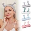 Snail Decor Face Wash Headband Water-Absorbent Spa Headband Plush Fabric High Elastic Makeup Headband