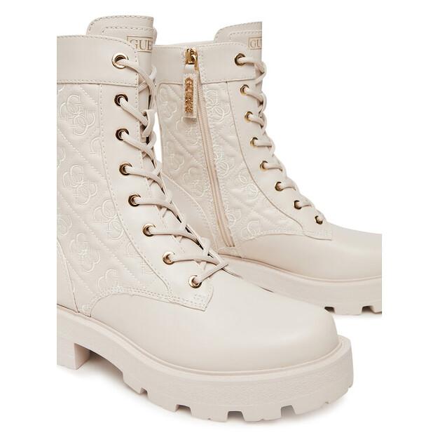 Guess Ecru FLTYAN ELE10 Ankle Boots