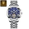 Мужские механические часы с многофункциональным двойным календарным циферблатом, водонепроницаемые и светящиеся, модные мужские механические часы