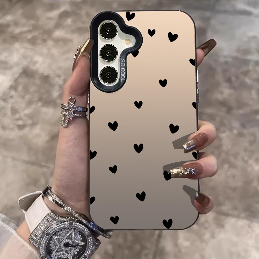 Милый Мультяшный Чехол-Сердечко Для Телефона Samsung Galaxy S26 S25 S22 S24 S23 Ultra Plus FE A56 A55 A54 A36 A35 A34 5G Жесткий PC Чехол