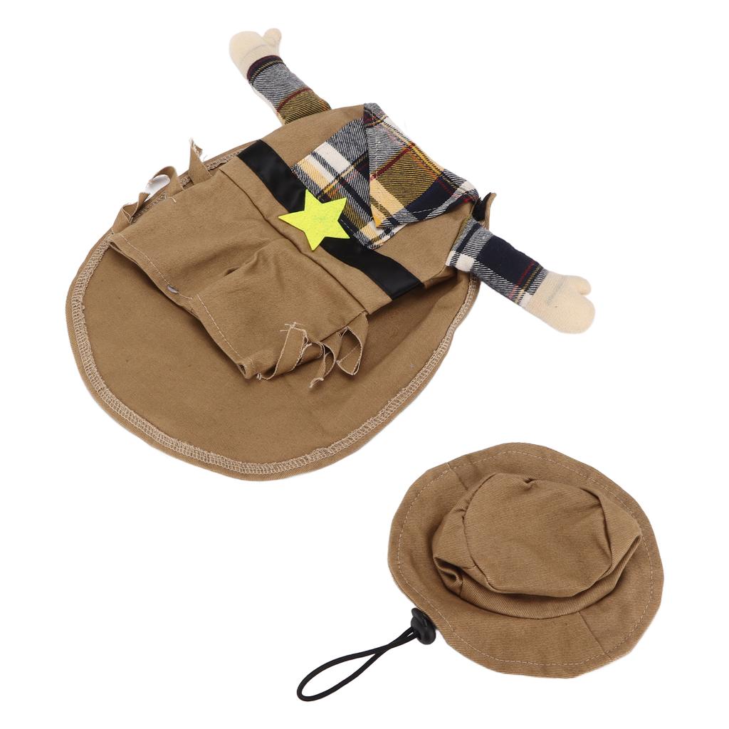 Рождественский костюм для питомца из полиэстера, костюм для собак в стиле вестерн-ковбой для кошек, маленьких и средних собак