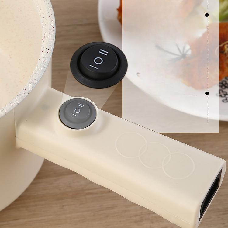 Многофункциональная кастрюля, мини-горячая кастрюля, электрическая сковорода с антипригарным покрытием, сковорода для омлета, лапши, рагу, супа, нагреватель с пароваркой