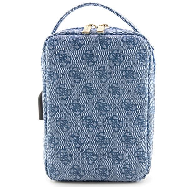 Torba na laptopa Guess GUHBP4RPSB 4G Printed Stripes Niebieska