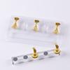 5pcs/Set Nail Practice Base Fake Nails Showing Stand Clay Finished Nail Art Finger Rest Nail Tip Seat Magnetic Nail Holder