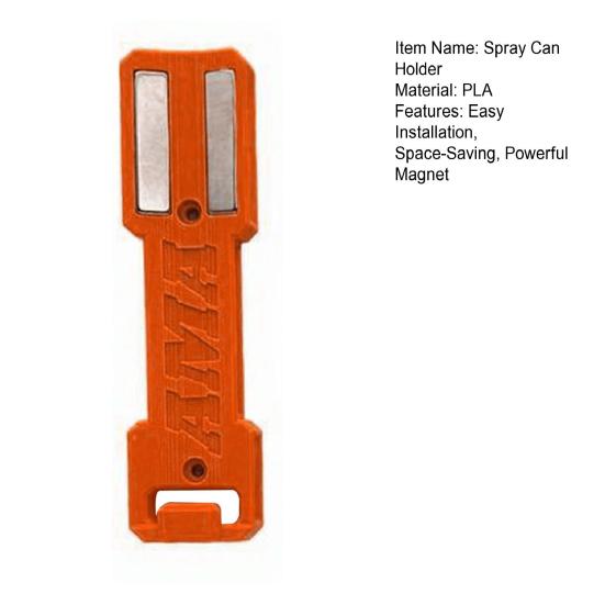 Магнитный держатель для аэрозольных баллончиков, настенный, держатель для аэрозольных баллончиков, органайзер для банок с краской и бутылок для гаража, ящика для инструментов, рабочей зоны