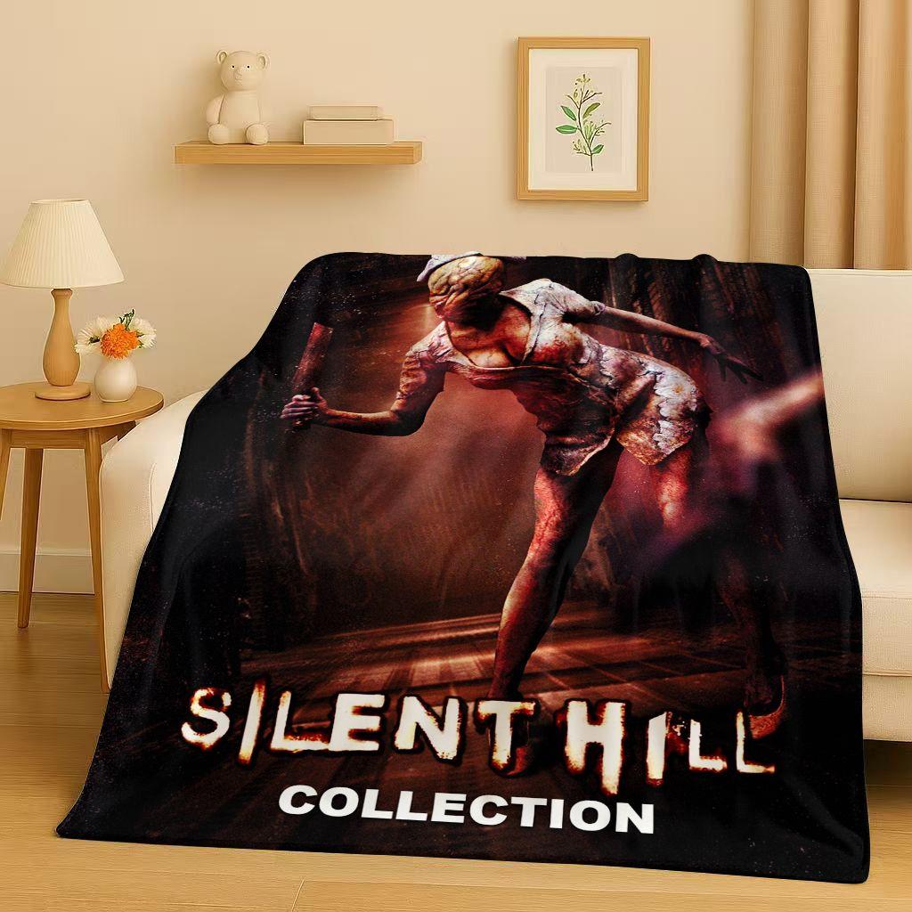 Классическая игра Silent Hill Пирамидоголовый Фильм Ужасов Фланелевое Одеяло, Ультра Мягкий Теплый Плюшевый Плед для Дома Спальни Кровати Дивана