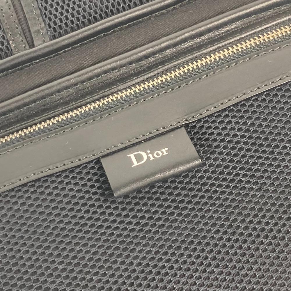 Dior Логотип Trotter клатч сумка сумка Косметичка ПВХ Черный