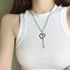 Титановая стальная мозаика, ожерелье «Любовь», новая личность, интернет-знаменитости, холодный стиль, аксессуары в стиле хип-хоп, подвеска-цепочка для свитера для женщин