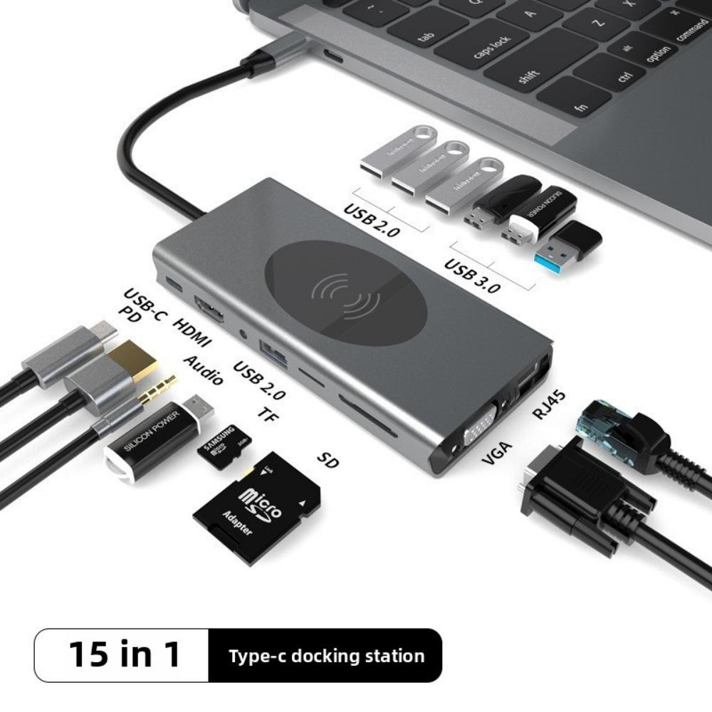 Док-станция типа C с корпусом M2 SSD, USB-концентратор 30, многопортовый адаптер 5 в 1 для ноутбука MacBook