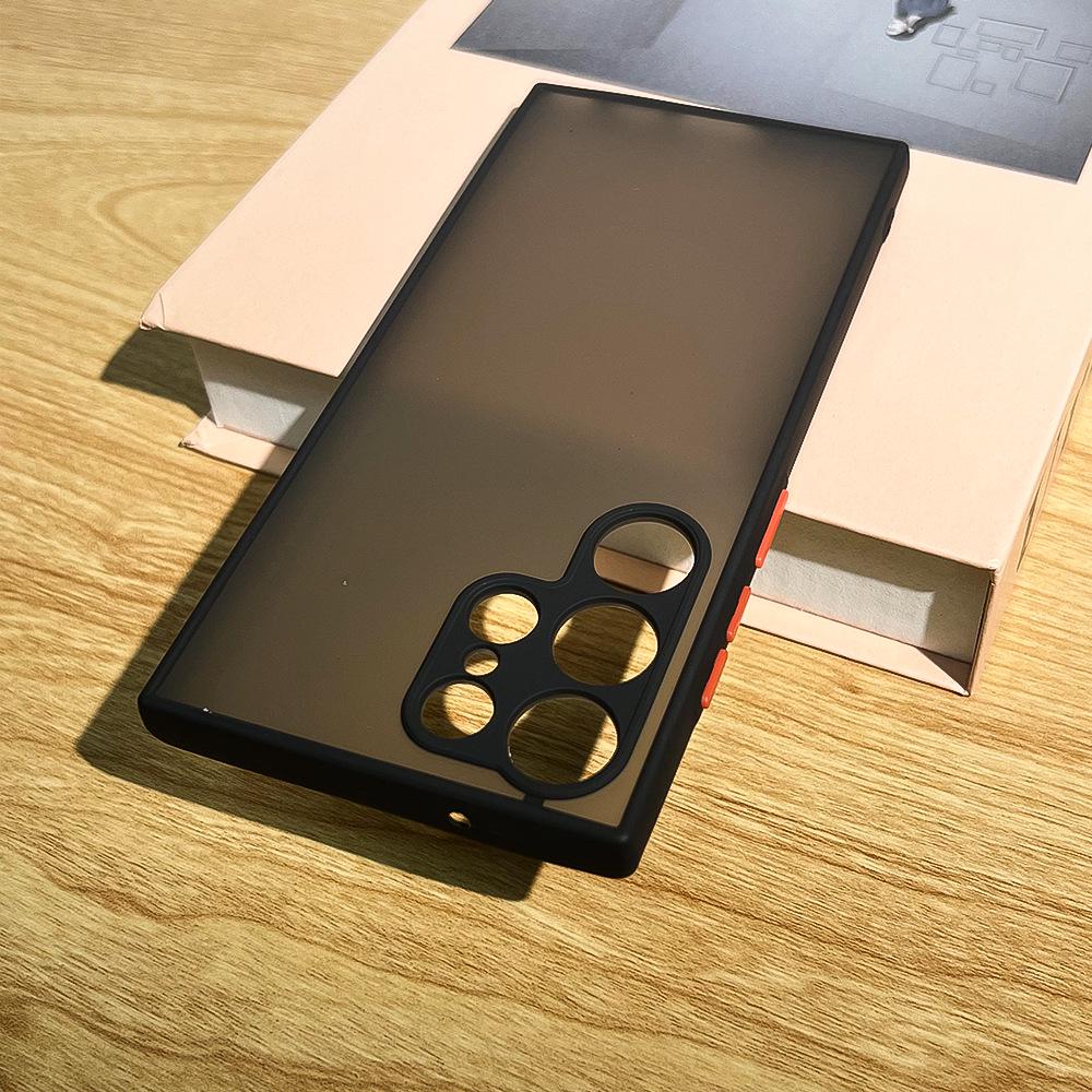 Мягкий по краям чехол для телефона Samsung S24FE/S22Ultra/S23+/Note20U, полное покрытие, матовый
