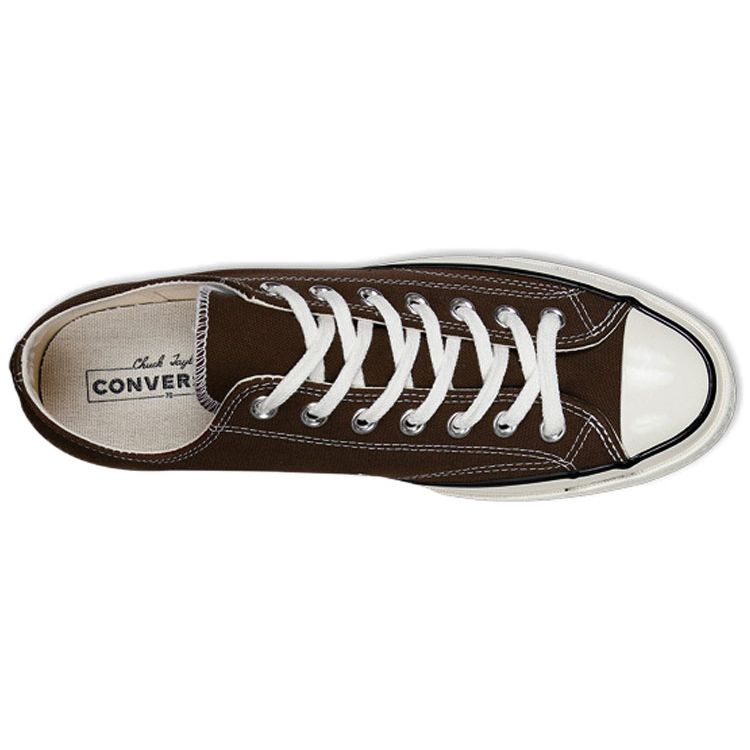 Converse Кроссовки унисекс Chuck 70 Low Dark Root Коричневые Черные Egret 170554C