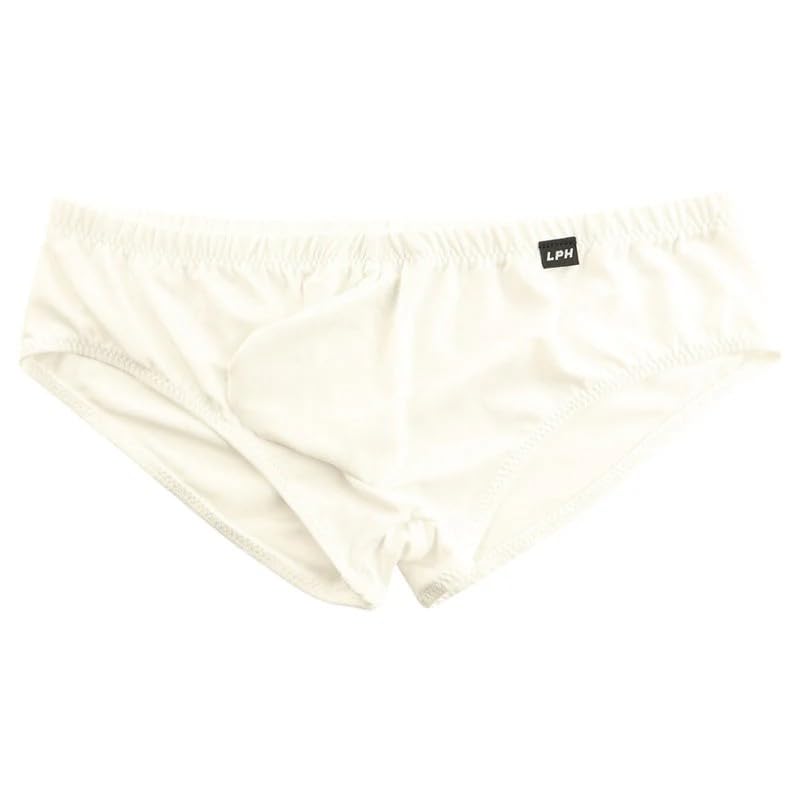 La Pomme Boxer MFS 3D Pouch Available In Various Made In Size White Men's Briefs, Fabric, Front, Sizes, Japan, 624009,