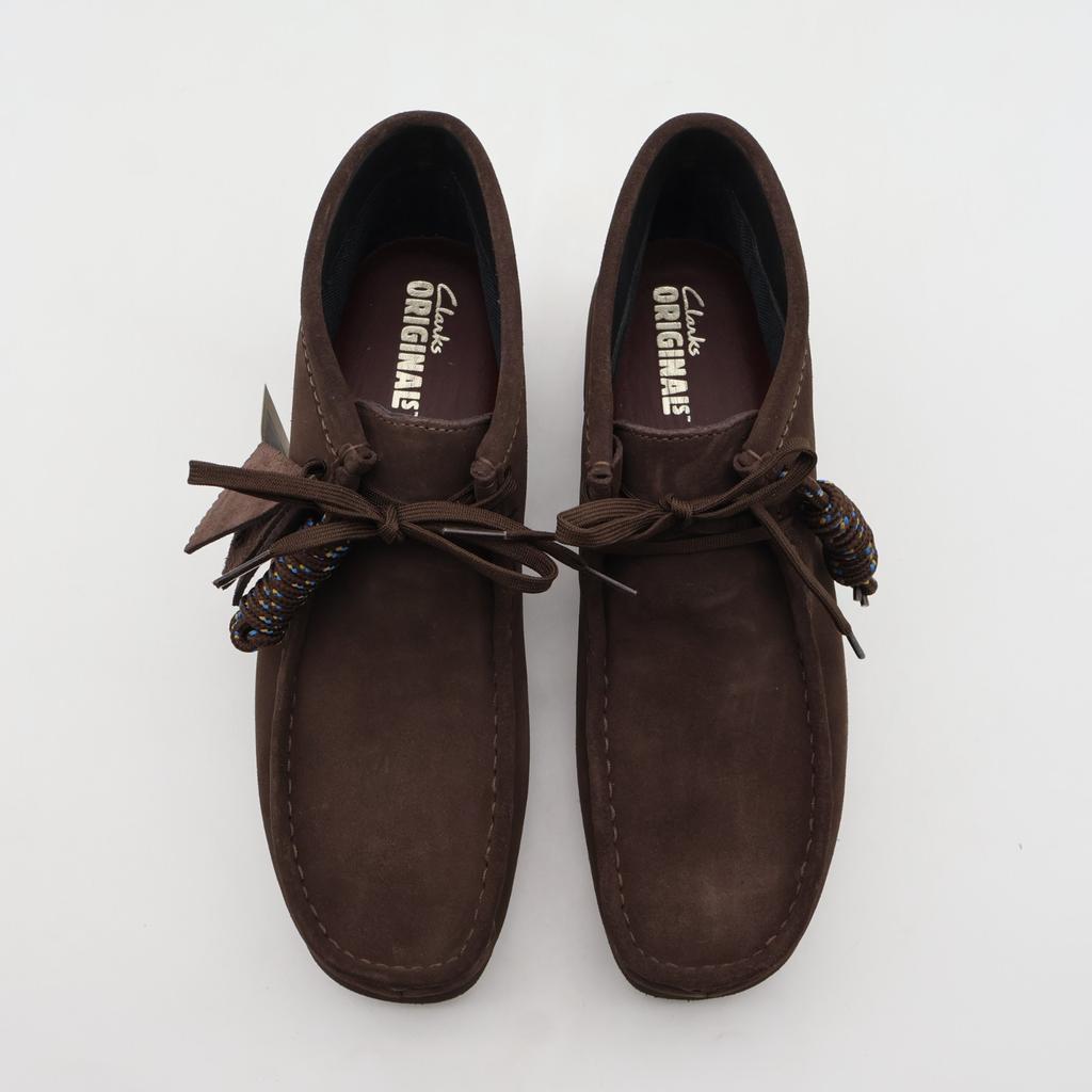 26183075 Clarks Wallabee Boot GORE-TEX Темно-коричневая замша (Мужской)