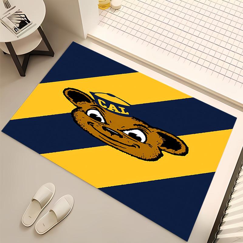 1pc California Golden Bears Print Area Rug - Soft, Washable Non-Slip Indoor Mat, Living Room, Home Office Decorative Rug,Office Decorative