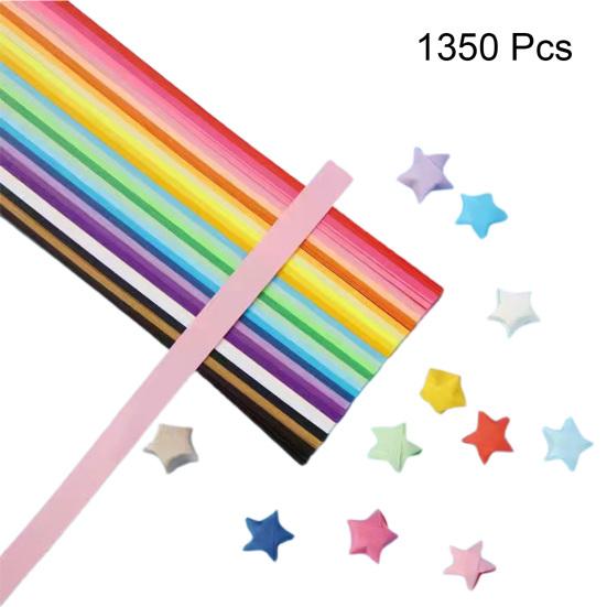 1350/360/520 шт. красочные бумажные полоски со звездами оригами сплошной цвет DIY ремесленные украшения подарок детский сад обучающие материалы
