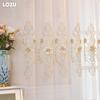 1 шт. LOZUJOJU Французское роскошное кружево с рельефной вышивкой, полупрозрачная тюлевая занавеска высотой 260 см для гостиной, спальни, украшения окна, домашнего декора