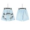Mens Streetwear Washed Vintage Cotton Shorts Straight Cut Casual Beach Short Pants 2026
