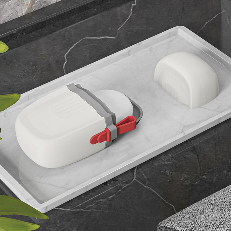 Fashion Portable Sealed Waterproof Soap Box for Travel, Hiking, and Camping - Draining Design