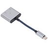 Адаптер 2 в 1 Type C на Type C   Type C на     с USB C PD 60 Вт Быстрая зарядка