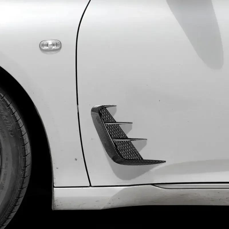 1 пара боковых вентиляционных отверстий, накладка на крыло, наклейка, автомобильный воздухозаборник на бампер, наклейка на капот, экстерьер автомобиля, универсальный