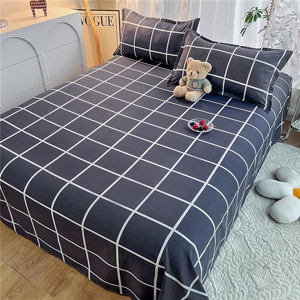 Модная хлопковая простыня с принтом, покрывало, благоприятное для кожи, моющееся одеяло, покрывало, наматрасник  (Нет наволочки)