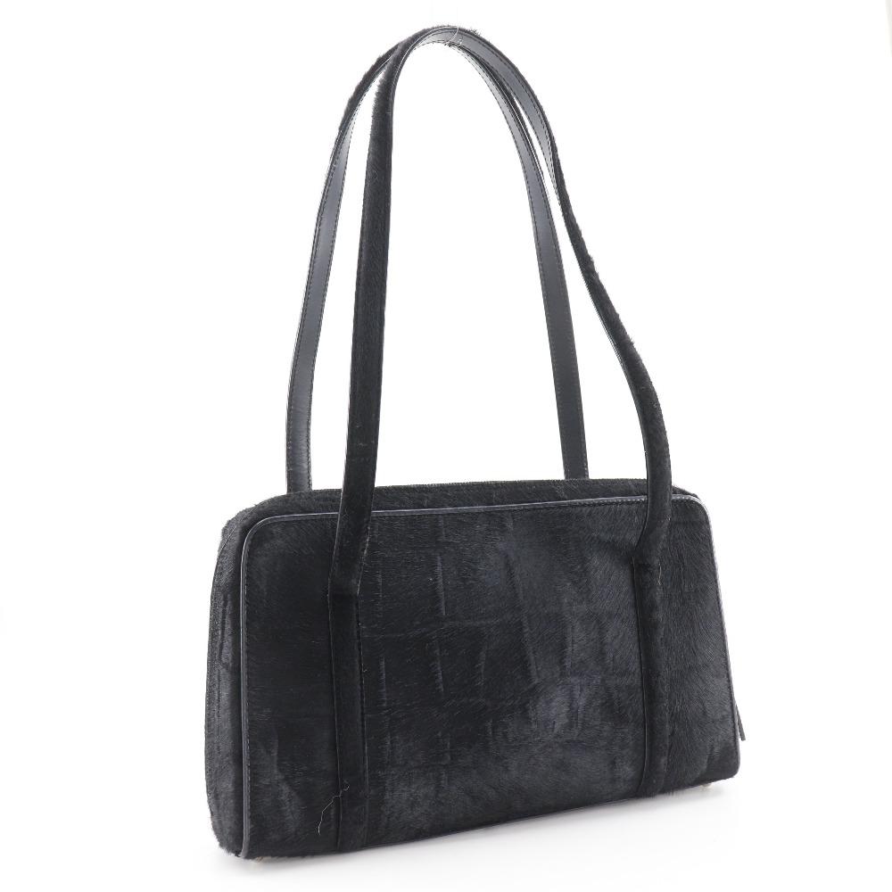 Gucci Old Gucci Tote Bag 000.2296.0528 Black Harako Women Used
