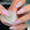 Nail Art Popular Milk White Nail Polish Quick Dry Long Lasting Varnish Matte Pearlescent Laser Glitter Nail Polish Make
