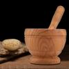 Manual Plastic Garlic Grinder Spices Herbs Mortar Pestle Set Grinding Bowl Kitchen Tool