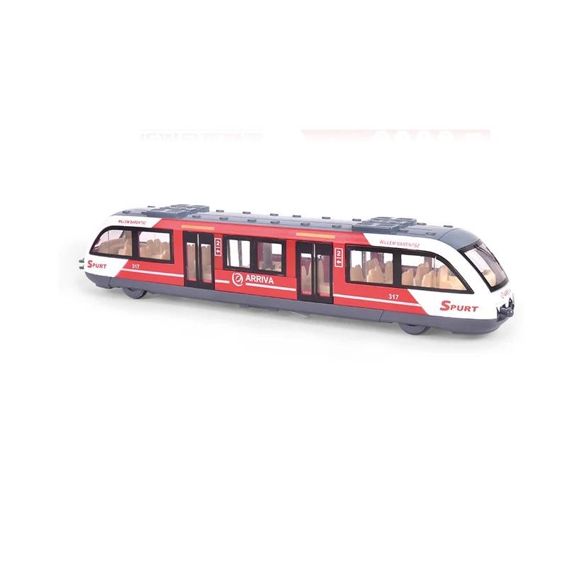 Сплав метро акустооптический отскок реальный голос железнодорожный транзитный вагон имитационная модель игрушка для мальчика подарок B305