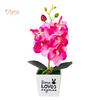 LCP искусственная бабочка орхидея бонсай поддельный цветок с горшком домашний декор мебели
