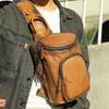 Мужская нагрудная сумка из натуральной кожи Premium Sense Crossbody Bag Vintage Большая вместительная сумка из коровьей кожи с верхним слоем