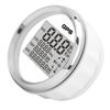 85mm Speedometer Digital GPS LCD 8 Color Backlight 0‑999 Knots KM H MPH 12V 24V White Dial Sliver Frame
