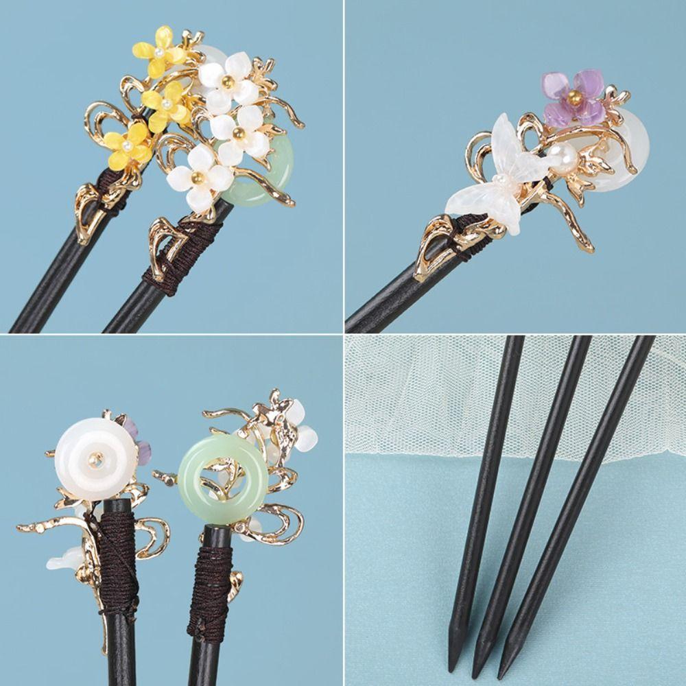 Tool Ancient Headwear Hanfu Hair Sticks Ancient Style Hairpin Chinese Style Headwear Wooden Hairpin