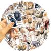 50 Мультяшных Африканских Животных Дудл Наклеек Декоративные Гитара Блокнот Чемодан DIY Водонепроницаемые