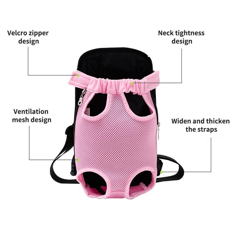 1PC Pet Chest Bag - Breathable Suitable For Cats And Dogs Dog Bag -Pet Bag Wholesale Dog Outing Pet Net Bag Backpack