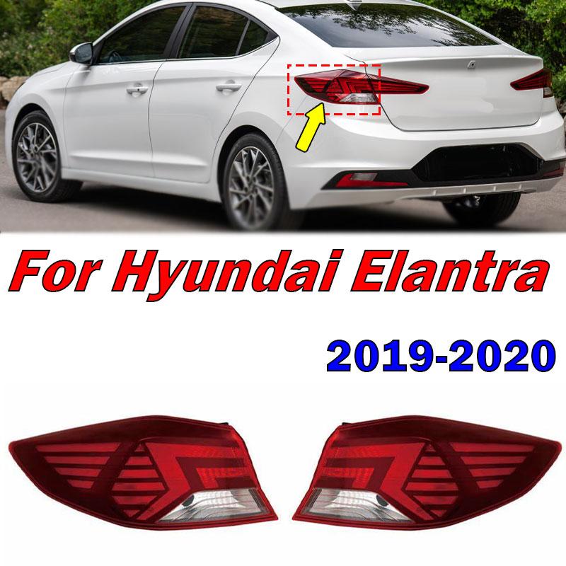 Для Hyundai Elantra 2019 2020 Автомобильный задний фонарь Задний указатель поворота Стоп-сигнал Парковочный фонарь Ходовая огня Корпус без лампочек