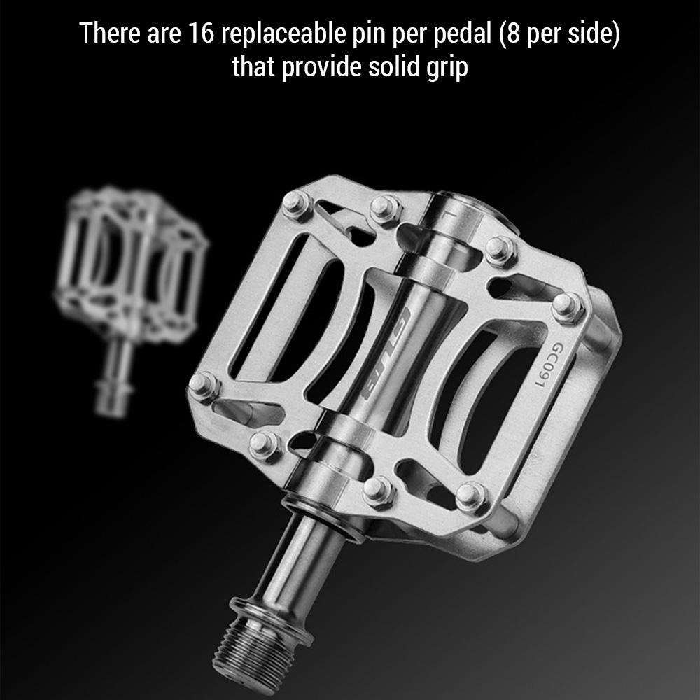 1 пара педалей для шоссейного горного велосипеда, 3 подшипника, велосипедные педали, плоские педали из титанового сплава, легкие