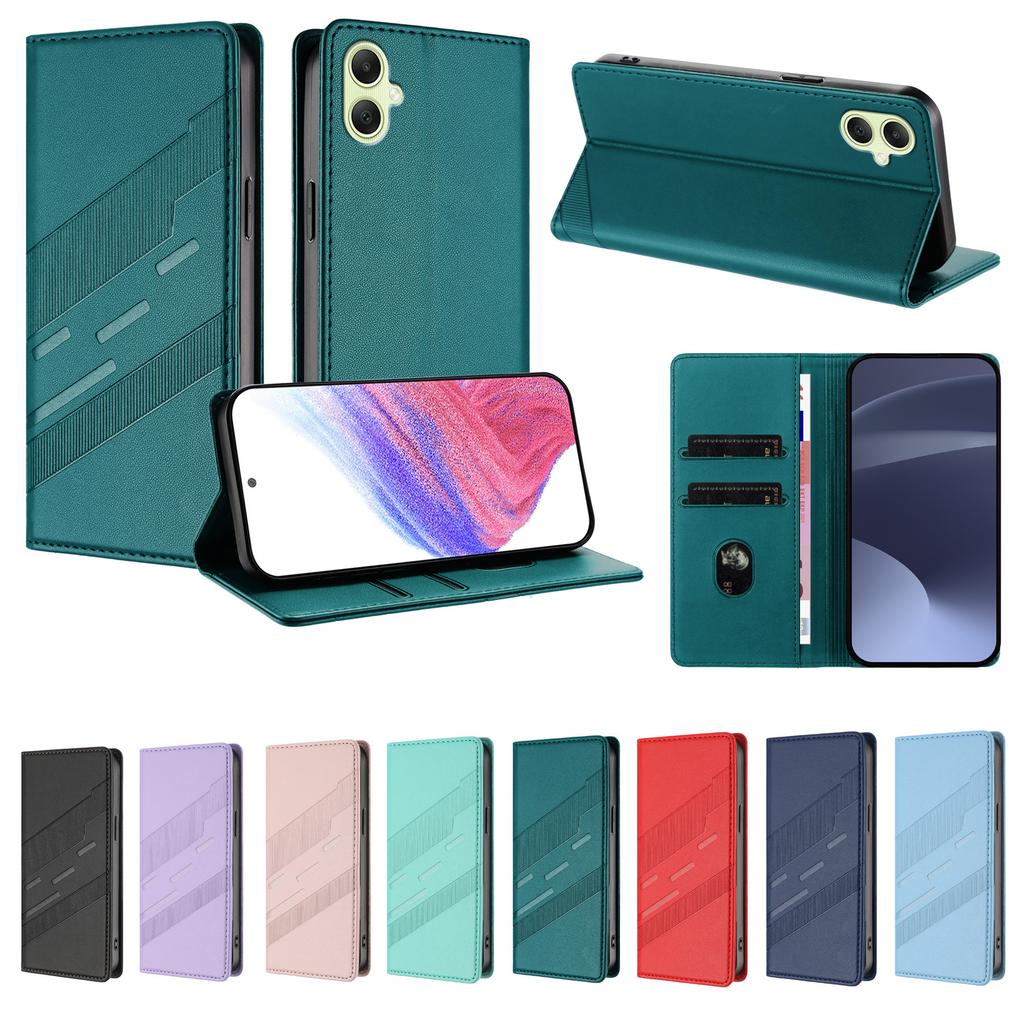 Business Leather Wallet Case for Samsung Galaxy A01 A02S A03S A04E A05 A05S A06 A10 A10S A11 A12 A13 A14 A15 A16 5G Phone Cover