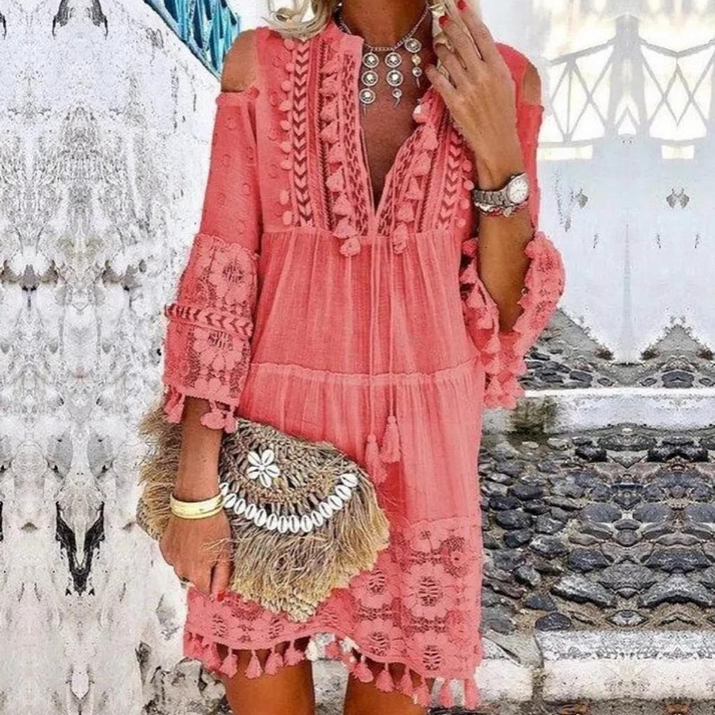 Spring Summer New Sweet Elegant Fashion Women's Dress, Leisure European Ladies Casual Dress