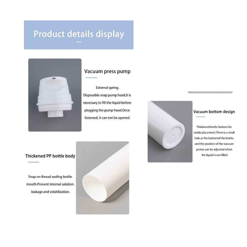 Пластиковый вакуумный флакон для лосьона 30/50/80/100/120/150 мл Флакон для эмульсии Новый пустой косметический флакон